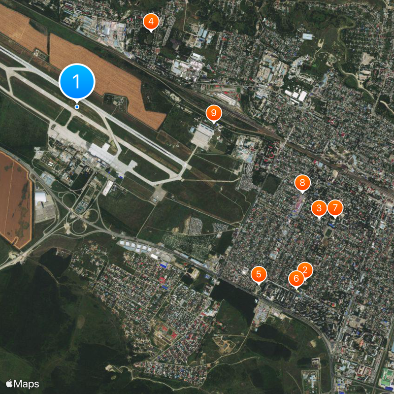 Mineralnye Vody Airport Map