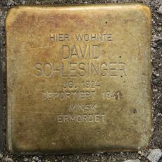 Stolperstein dedicated to David Schlesinger