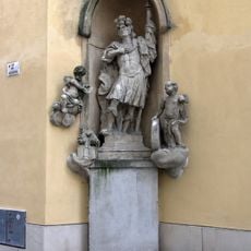 Socha svatého Floriána ve Františkánské ulici v Brně