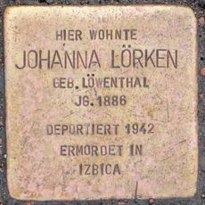 Stolperstein dedicated to Johanna Lörken