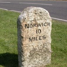 Milestone, London Road, by No. 48