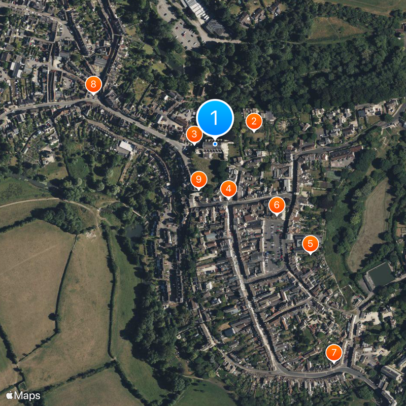 Malmesbury Abbey Map