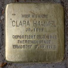 Stolperstein dedicated to Clara Hammel