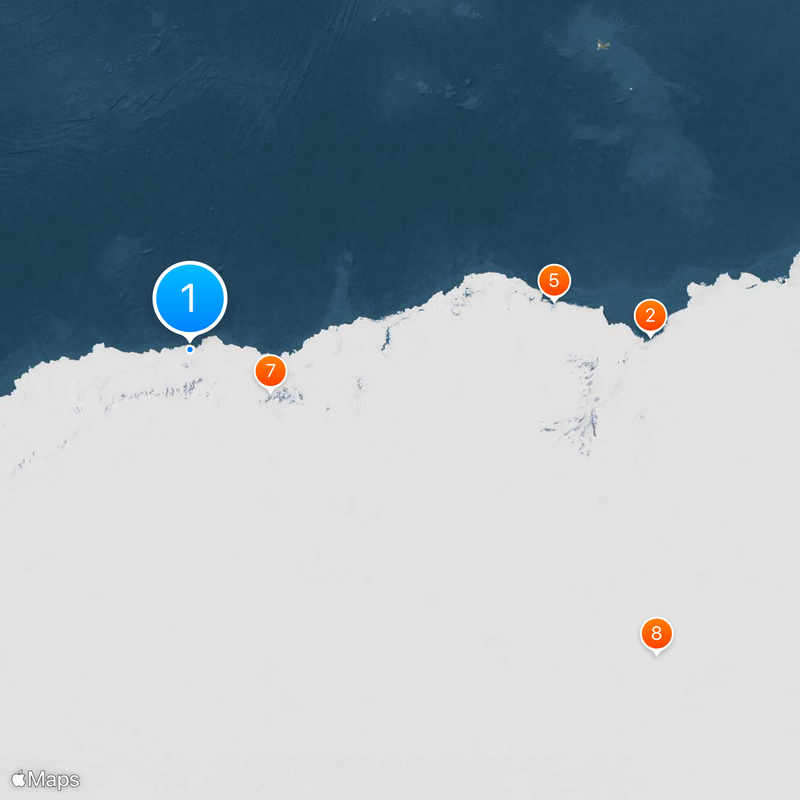 Dakshin Gangotri Mapa