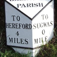 Milepost, Breinton Common, by Beechcroft Bungalow