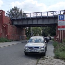 Train bridge on Cicha Street in Poznań