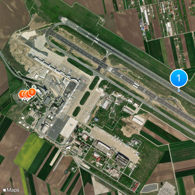 Belgrade Nikola Tesla Airport Map