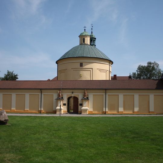 Cloisters in Sanctuary of Saint Mary in Stoczek Klasztorny