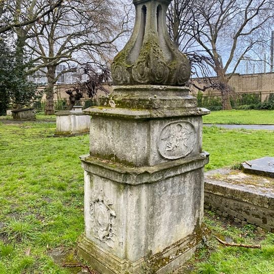 Tomb Of Mary Basnett In St Pancras Old Church Gardens