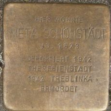 Stolperstein dedicated to Meta Schönstädt