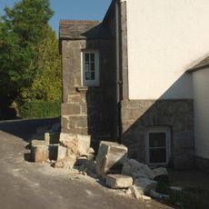 Gate Piers Gates And Railings To North East Of Bradley Manor Lodge