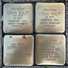 Stolperstein en memoria de Gerhard Wolff
