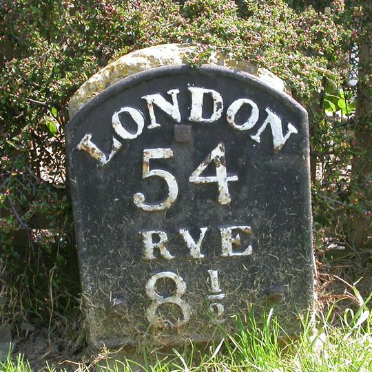 Milestone, Station Road; opp. jcn Monks Way