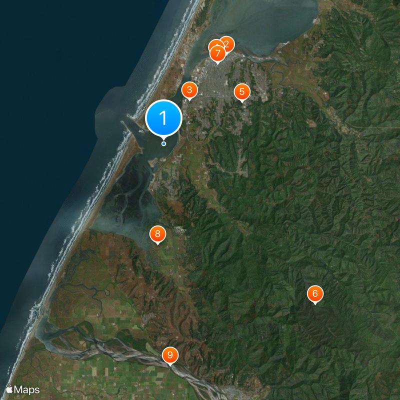 Humboldt Bay Map