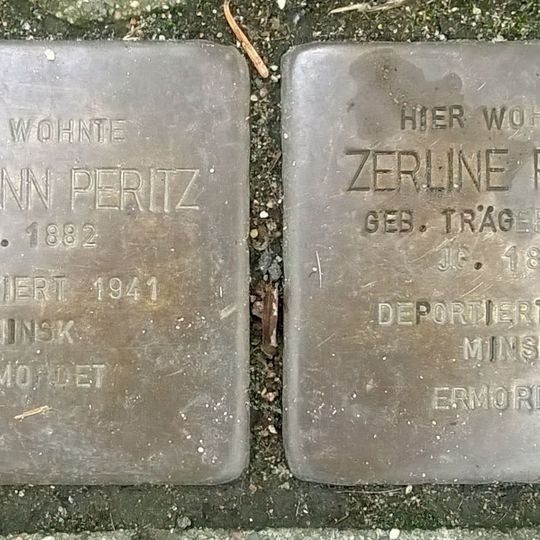 Stolperstein en memoria de Hermann Peritz