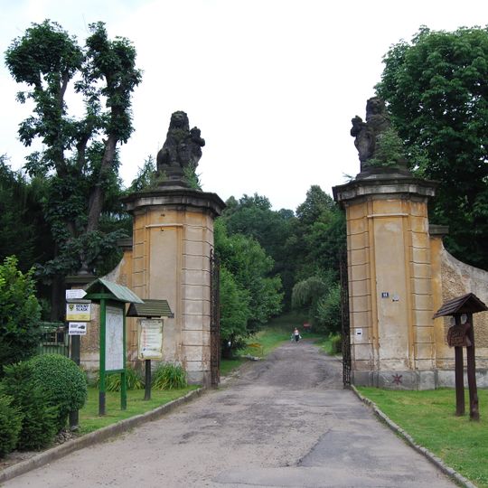 Gates to Książ castle park, Świebodzice