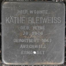 Stolperstein à la mémoire de Käthe Bleiweiss