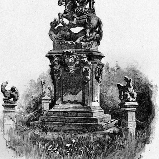 Jezdecká socha svatého Jiří v Křimicích