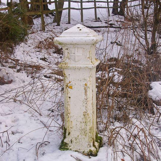 Coal Tax Post Opposite Wooden Cottage