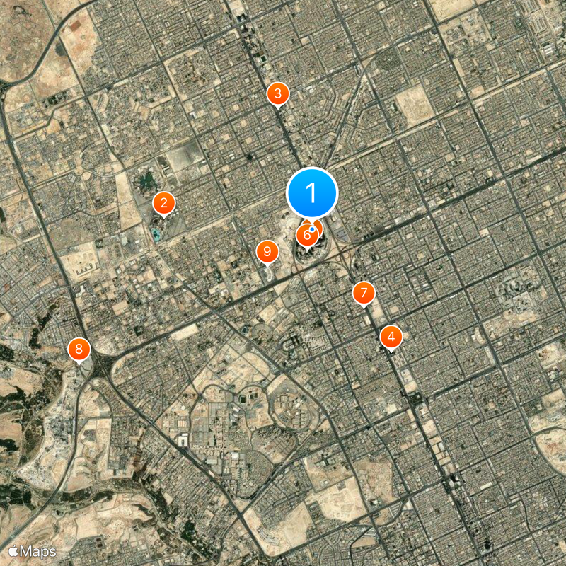 مركز الملك عبدالله المالي Mapa