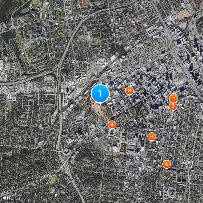 Centennial Park Karte