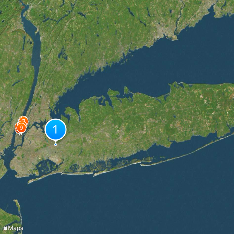 Montauk Branch Map