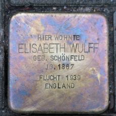 Stolperstein dedicated to Elisabeth Wulff