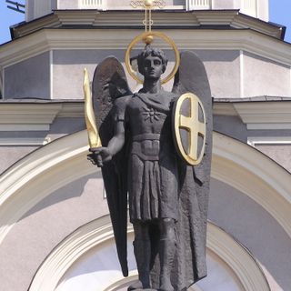 Statue of Saint Michael in Donetsk