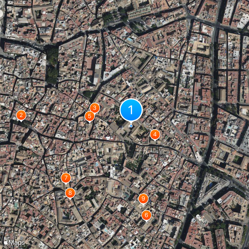 Casa de Pilatos Mappa