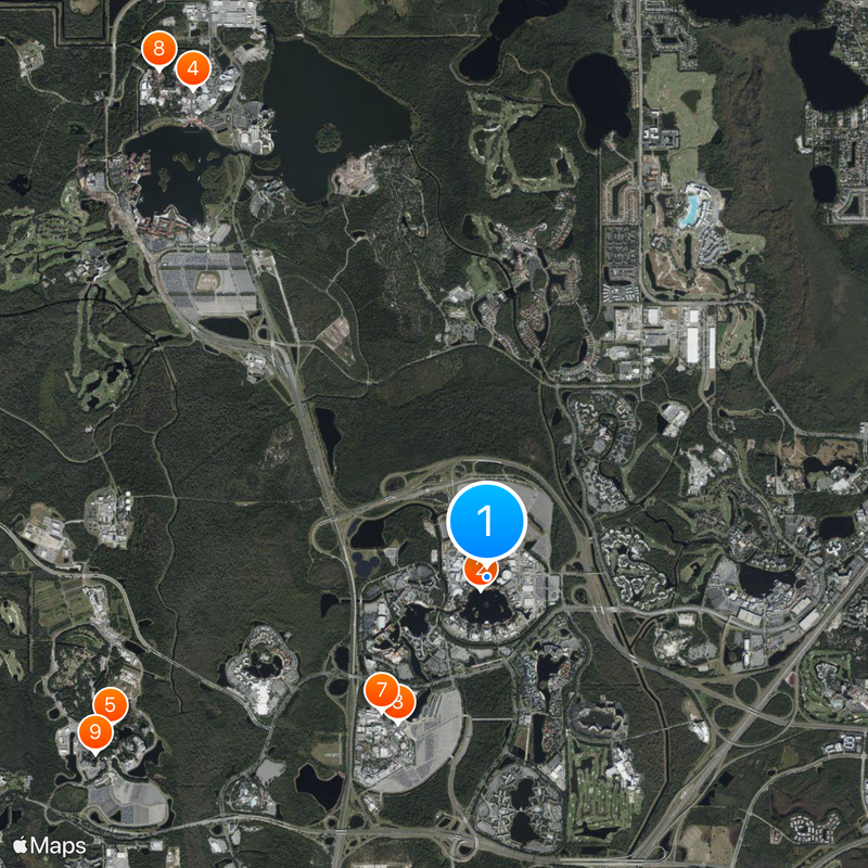 Walt Disney World Resort Map