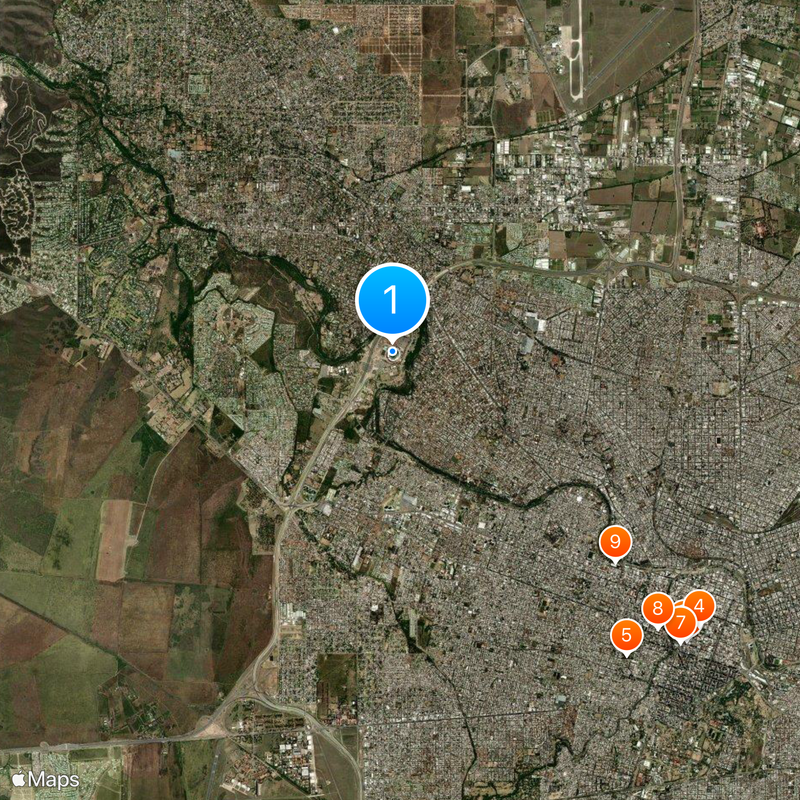 Stade Mario Alberto Kempes Carte