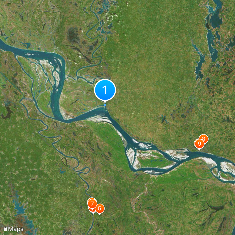 Mahananda River Map