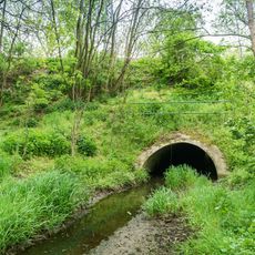 Durchlass des Mühlgrabens unter der Eisenbahn Großböhla