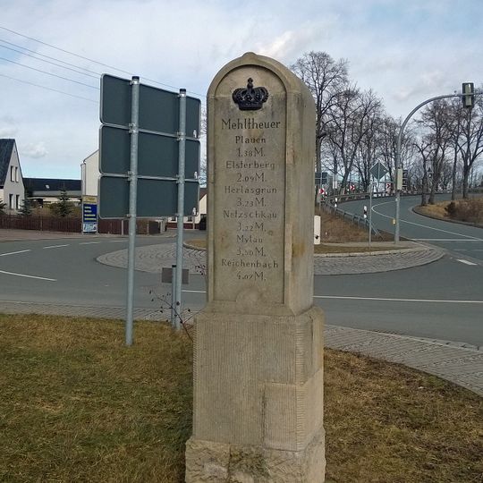 Königlich-Sächsischer Meilenstein Mehltheuer