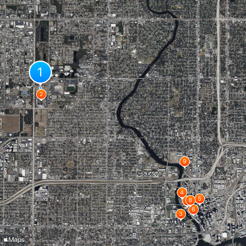 Tampa Stadium Mapa