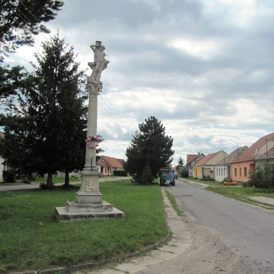 Sloup se sochou svatého Šebestiána