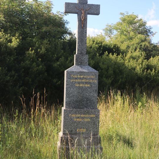 Kříž na severním okraji Vanče