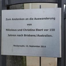 Commemorative plaque