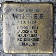 Stolperstein em memória de Werner Bab
