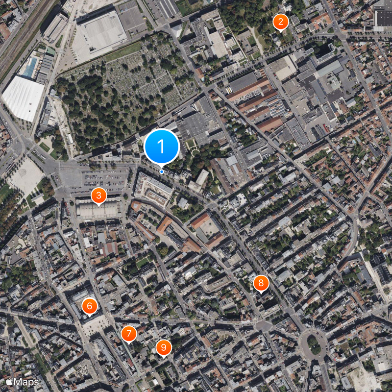 Champagne Krug Map