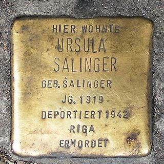 Stolperstein dedicated to Ursula Salinger