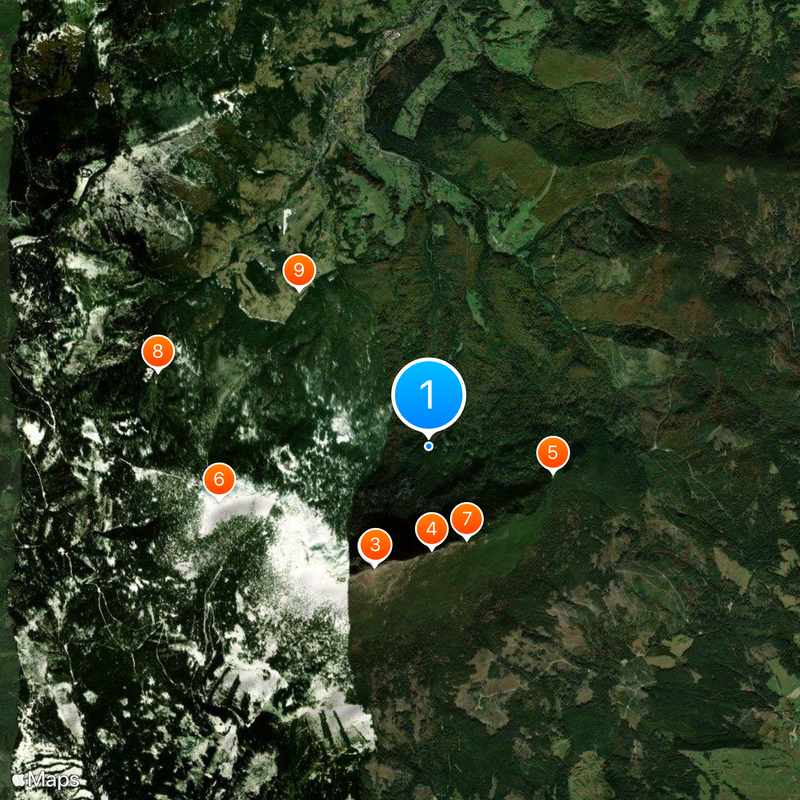 Babia Góra National Park Mapa