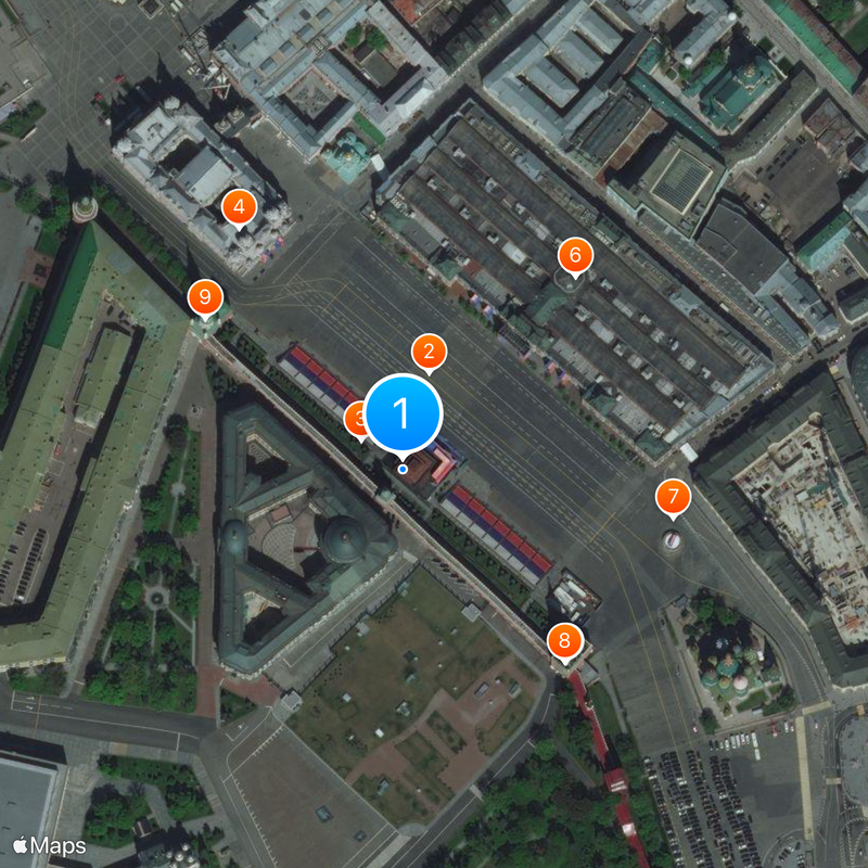 Lenin-Mausoleum Karte