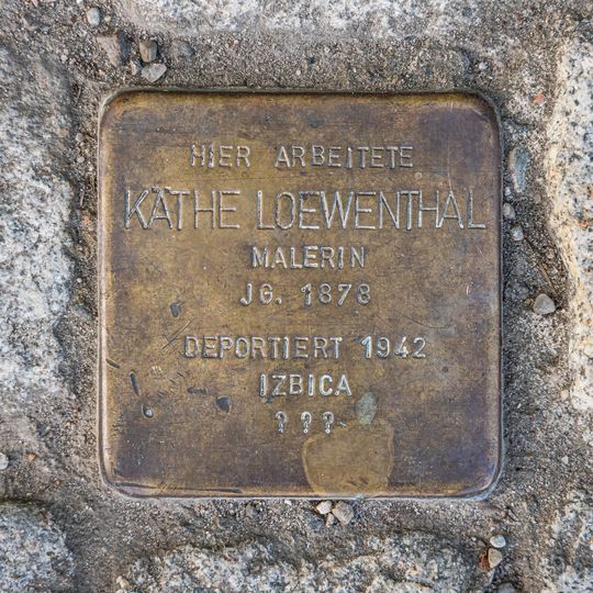 Stolperstein en memoria de Käthe Loewenthal