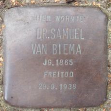 Stolperstein dedicated to Samuel van Biema