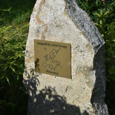 Geographical center of Europe in Pňovany