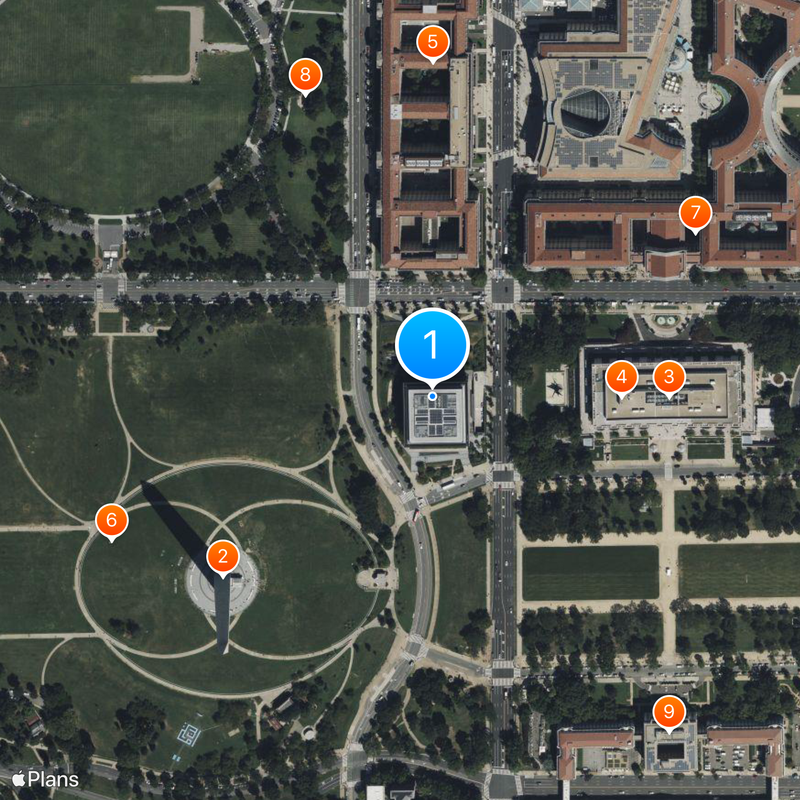 National Museum of African American History and Culture Map