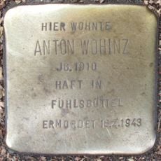Stolperstein en memoria de Anton Wohinz