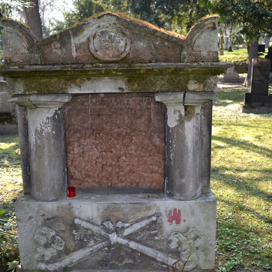 Ev. cintorín Kozia brána, náhrobník