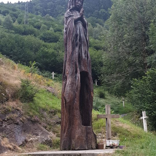 Statue de Marie en bois, 6m